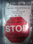 Applied Materials (AMAT) 0020-46073 Cover, End, Adapter, Water Cover