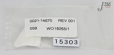 15303 APPLIED MATERIALS SCREW, ALUM, DXZ PUMPING PLATE, SACVD (NEW) 0021-14670