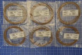 3700-02454 (LOT OF 6) / OR ID 14.975 CSD .210 VITON 75 DU BN / APPLIED MATERIALS