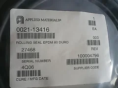 Lot of 15 New OEM Applied Materials AMAT 0021-13416 Rolling Seal EPDM 80 Duro