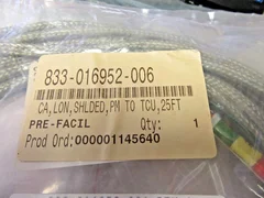 LAM RESEARCH P/N 833-016952-006 25FT SHIELDED CABLE PM TO TCU