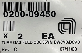 "AMAT TUBE GAS FEED OD 6.35MM BWCVD" (0200-09450)