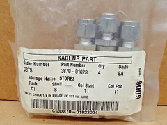 AMAT 3870-01023 Swagelok SS-4C-1 1/4" Check Valve 1 PSI Cracking (Lot of 4)