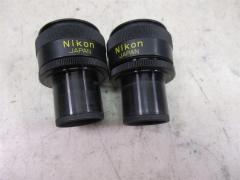 Pair Nikon CFW 10x Microscope Eyepieces Oculars Japan Labophot Optiphot 23.5mm