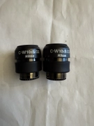 Nikon C-W10xA/22 Microscope Eyepieces Pair