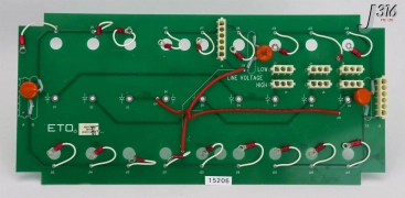 15206 ETO PCB, RF GEN HV DIODE BD, 80-S09/S10, AMAT 0190-18154, ABX-X302
