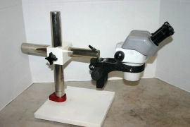 Nikon SMZ-645 Stereozoom Microscope 8-50X on Boom Stand - Nice #1