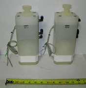 Lot of 2 CKD LYX-1160 Adjustable Chemical Liquid Valves w/ Position Sensor Used