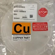 AMAT 0200-20426 Quartz Insulator Pinless 8" SNNF Preclean II 0200-20064