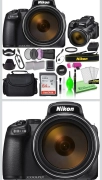 Nikon COOLPIX P1000â€“NEW IN BOX+ Accessory Bundle-125x ZOOMâ€“4K â€“Christmas DEAL