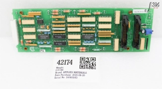 42174 APPLIED MATERIALS PCB ASSY OPERATOR KEY PANEL 0100-20349