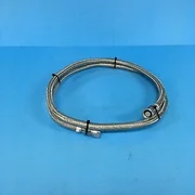 144-0401// AMAT APPLIED 3400-01069 HOSE 10'FLEX LINE HELIUM SS 1/2 DIA CRY USED