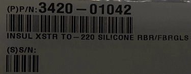 AMAT INSULXSTR TO-220 SILICONE RBR/FBRGLS (3420-01042)