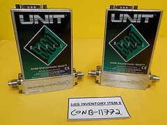 Unit UFC-8100 Elastomeric Seal Mass Flow Controller AMAT 3030-07111 Lot of 2