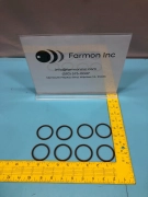 Lot of 8 AMAT 3700-01394 O-Ring ID 1.609 CSD .139 Duro Brown, 811-21104, 195067