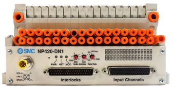 SMC VV5Q11-16-DAJ00294 16-Port Pneumatic Manifold NP420-DN1 AMAT Working