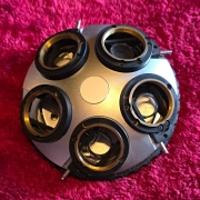 Nikon Diaphot Quintuple 5-Position Nosepiece Objective Turret A with Lens