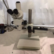 Nikon SMZ-2T Stereozoom Trinocular Microscope on Heavy Pole Stand