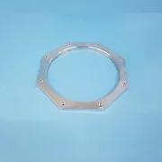 124-0204// AMAT APPLIED 0020-10187 (#2) CLAMP RING Q WINDOW 200M USED