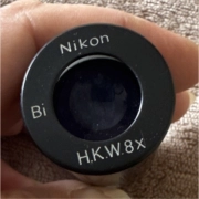 Nikon Bi H.K.W.8x Microscope Eyepiece H.K.W.8x 8x Magnification Replacement Part