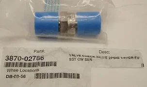 AMAT 3870-02786 Swagelok Check Valve In-line 2 PSIG 1/4" F/F VCR (6L-CW4FR4?)