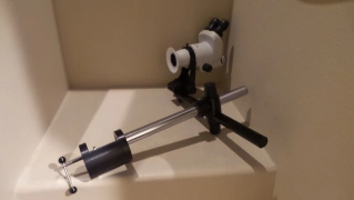 NIKON SMZ 745T MICROSCOPE, C-W10XB/22 EYE PCS, DIFFUSOR, NEW STAND & TABLE CLAMP