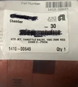 Applied Materials, Heater Jacket, Throttle Valve, 1410-00649
