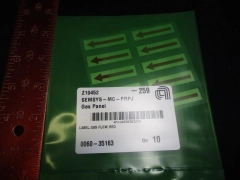 Applied Materials (AMAT) 0060-35163 LABEL, GAS FLOW, RED 10 PACK