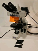 Nikon Eclipse E400 Biological Microscope w/ 4 Objectives, Y-FL, LM-M100C-1