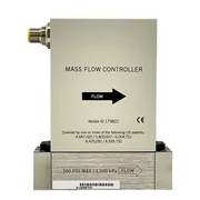 AMAT MASS FLOW CONTROLLER 3030-13421 HE 300 SCCM 500 PSI MAX / 3,500 KPA