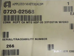 Applied Materials; 0720-02568, Standard Connector 37-Pin Receptacle (Lot of 16)