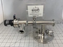 Applied Materials Cooldown Flange w/ MDC MFG Angle Vacuum Valve 0040-20133 REV:E