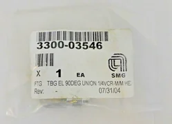 AMAT Applied Materials 3300-03546 90 Degree TGB Elbow Fitting 1/4VCR-M/M HE