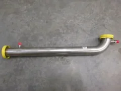AMAT, 0050-34024, Stainless Steel Elbow Vacuum Line with 2 Ports, New