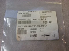 LAM GSKT, DRILLED, VCR .13, 1/2 LN, 715-360197-001, LOT OF 5,  NEW