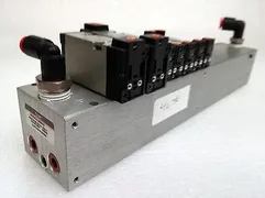 AMAT Applied Materials 0190-20124 Pneumatic Manifold Chamber SMC NVV5J5, Used