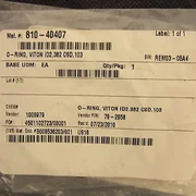 AMAT 3700-00742 ORING 2.362 ID X 0.103 8085 Black