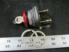 AMAT 1270-01580 Cylinder Lock, Push Button Switch MUSHROOM-HD Spring-BOLT RED