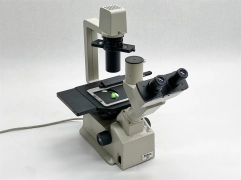 Nikon TMS-F Inverted Phase Contrast Microscope w/ 3-Objectives + Green Filter