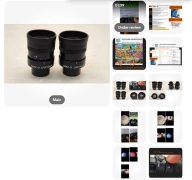 *Exce CLEAN GLASS* Pair Of Nikon SMZ-U UW10xA/24 Microscope Eyepieces 30mm 35725