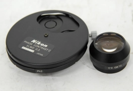 Nikon Phase Contrast-2 ELWD 0.3 Turret W/ Lens (Ph1,Ph2,Ph3,PhL) - Diaphot