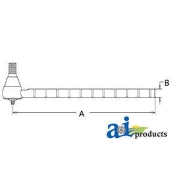 A-AT20943 Tie Rod, 11 grooves Fits AMAT20943, WN-AT20943, WNAT20943