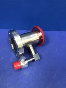 Stainless Steel Vacuum Fitting: NW40 Flange x 2.75 CF w/ Port, AMAT 0050-39077