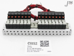 C0152 LAM RESEARCH 18 SLOT MANIFOLD ASSY W/15 SOLENOID VALVE NVJ3143 31-0013-001