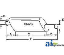 A-AT21690 Muffler Fits AMAT21690, DR-19, TP-AT21690