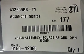 Applied Materials; Cable Assy, Source RF Gen, DPN 300mm 0150-12065