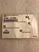 Applied Materials 3700-01355 SEALDYNAMIC RADIAL 1.216 ID 3/16CS 304 S
