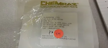3700-02106, AMAT, ORING ID 8.484 CSD .139 CHEMRAZ SC513 WH