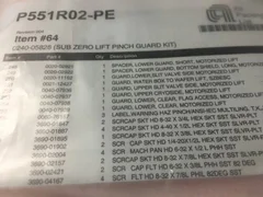 APPLIED MATERIALS AMAT ENDURA SUBZERO LIFT PINCH GUARD KIT 0240-05828 0040-07937