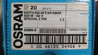 AMAT 0190-01627 LAMP ASSY CYCLED 520W RADIANCE(0190-40271)